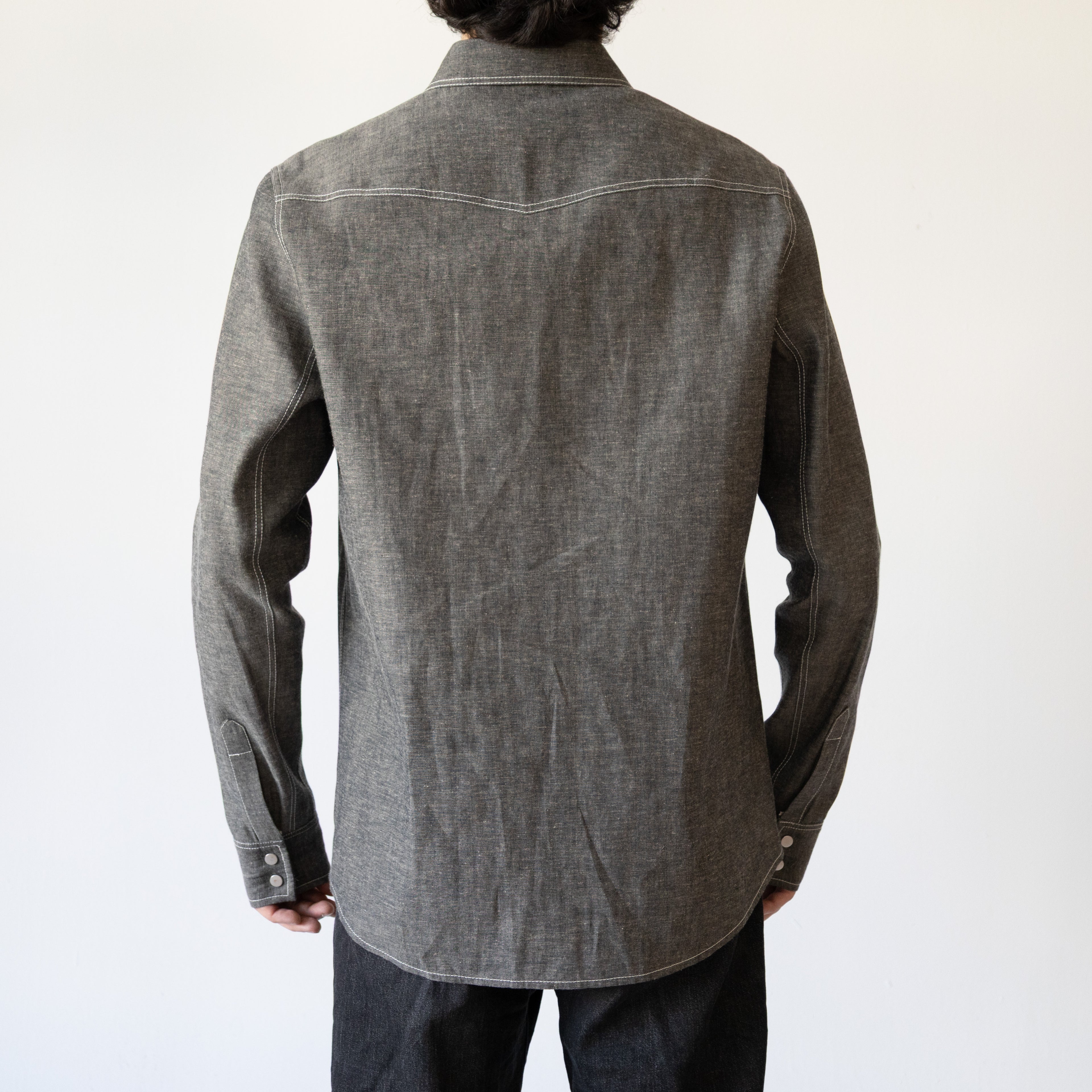 Rivington Shirt, Graphite Chambray