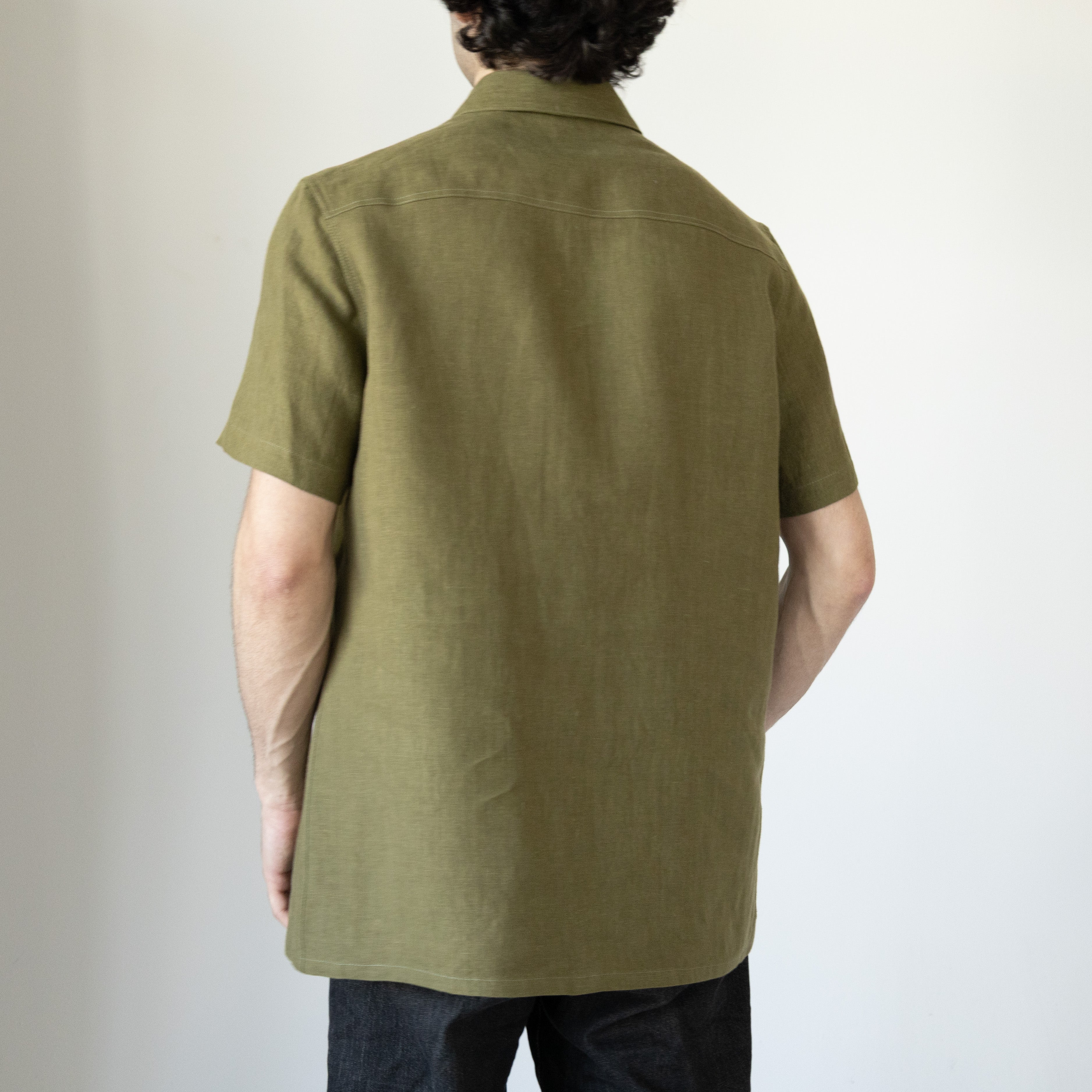Astor Shirt, Forest Japanese Linen