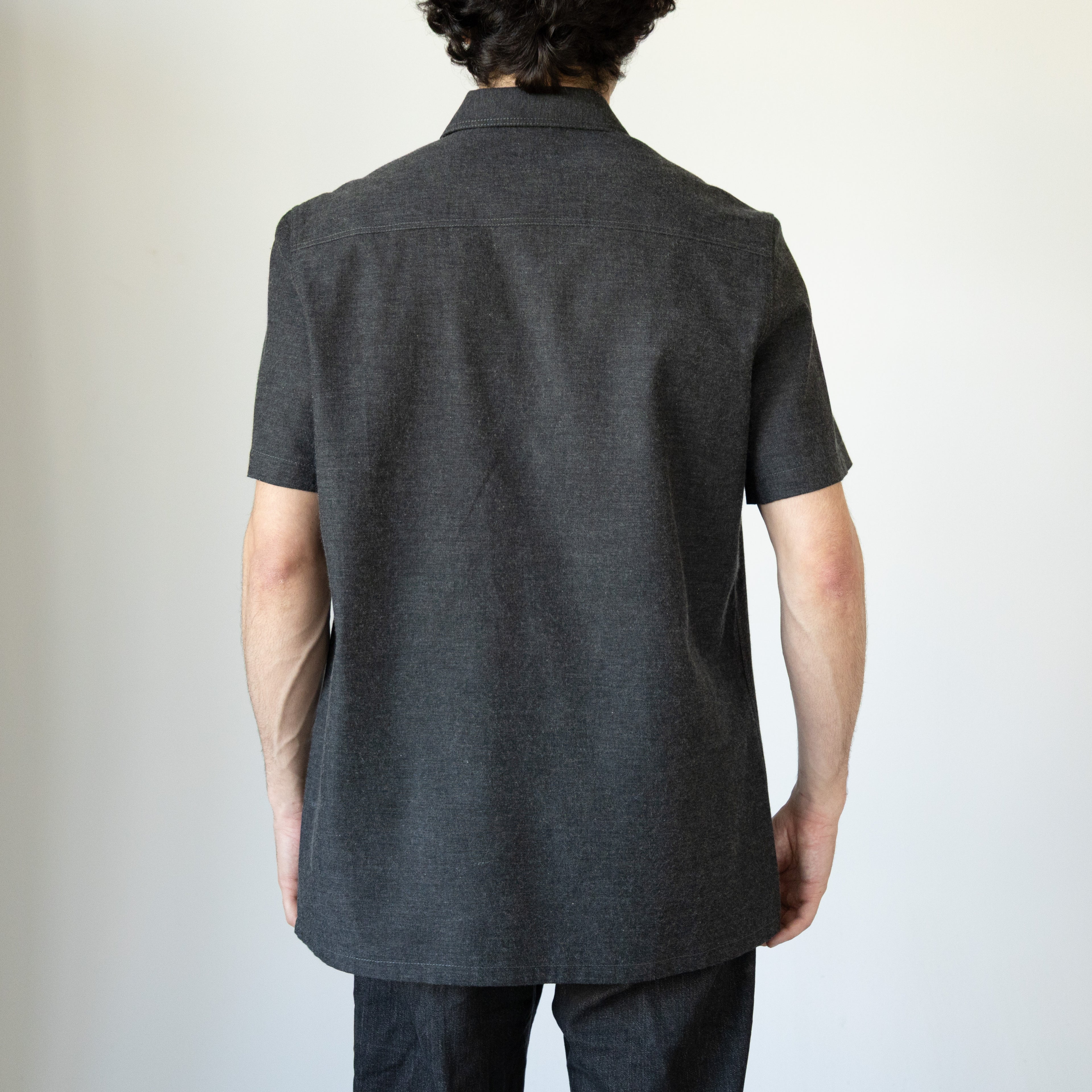 Astor Shirt, Charcoal Chambray