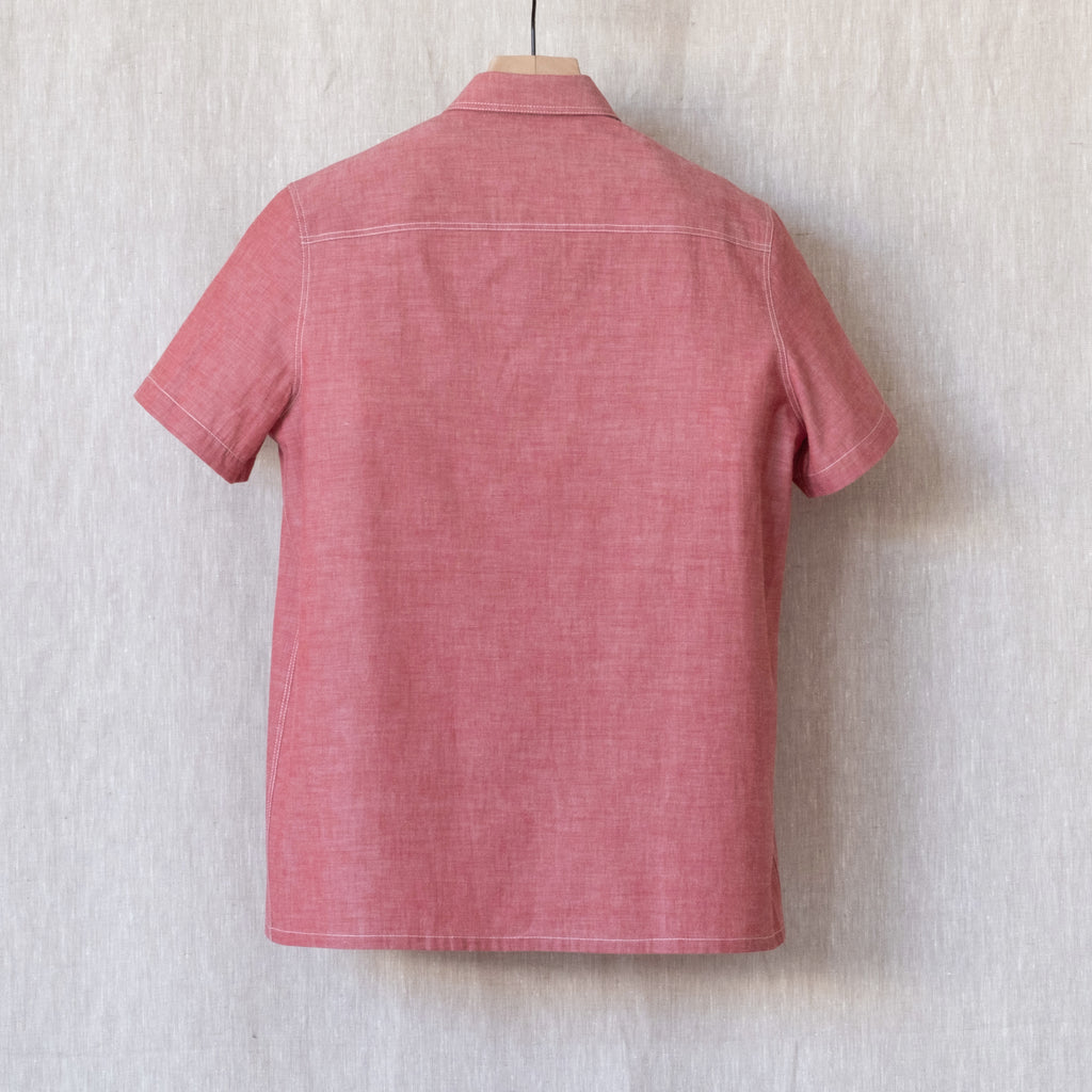 Astor Shirt, Red Chambray