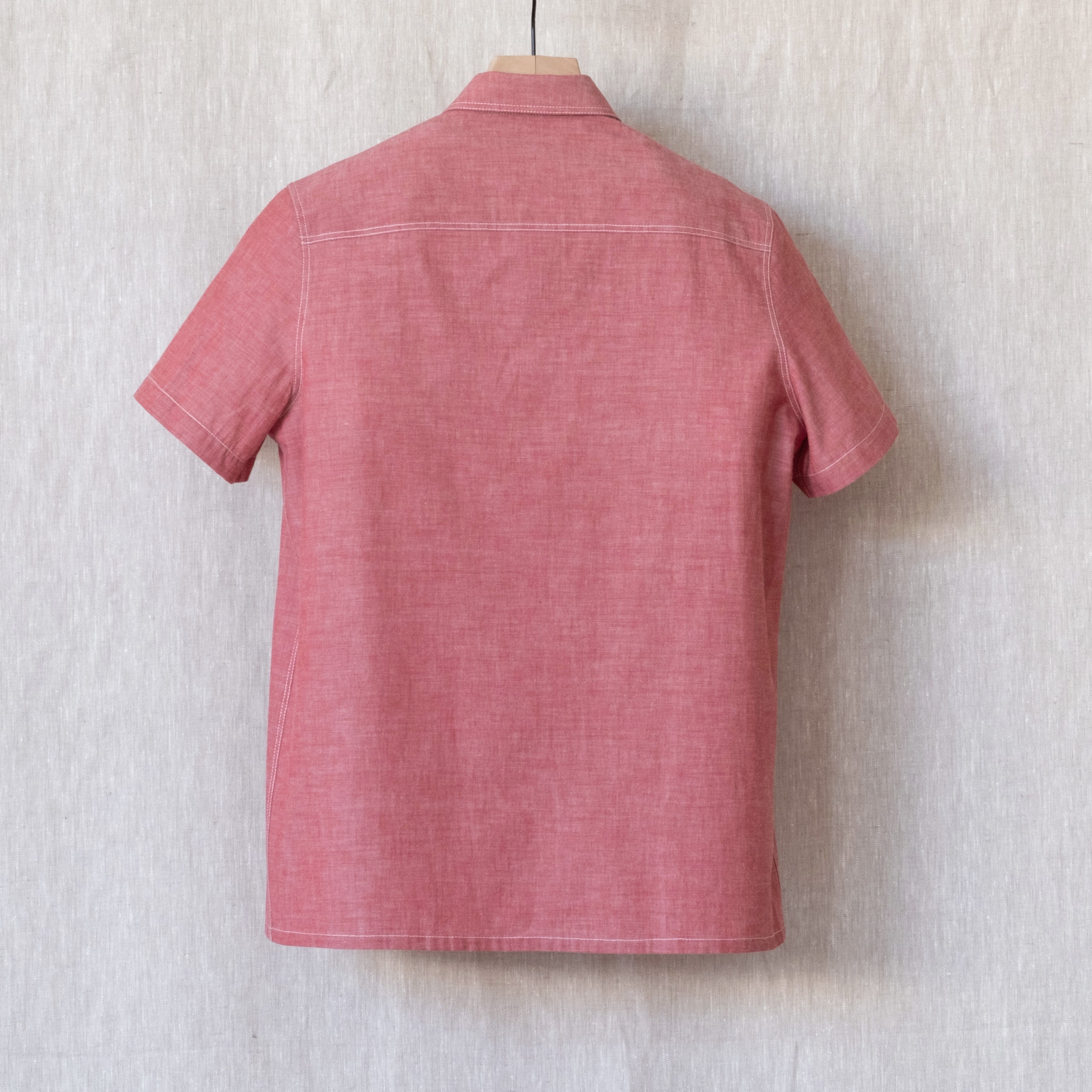 Astor Shirt, Red Chambray