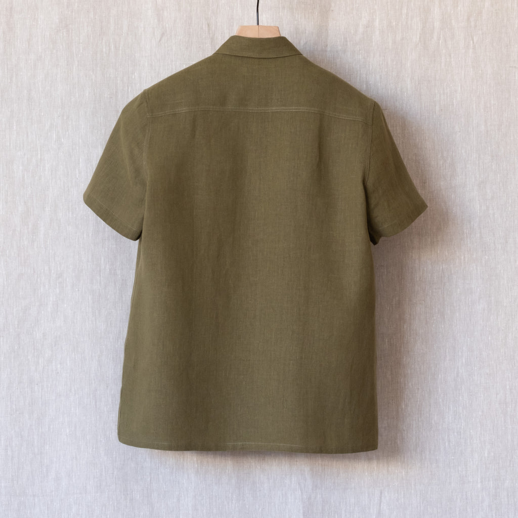 Astor Shirt, Forest Japanese Linen