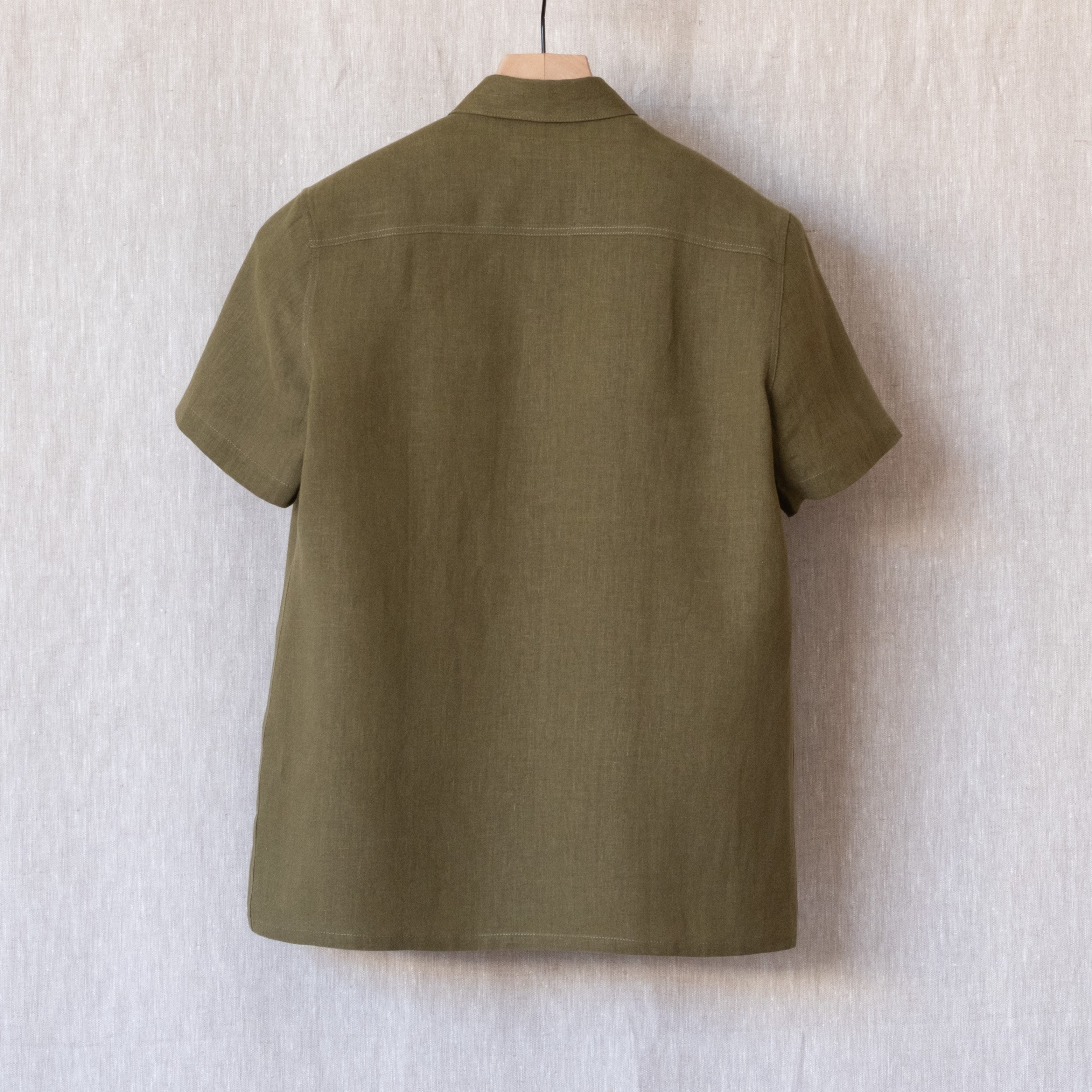 Astor Shirt, Forest Japanese Linen