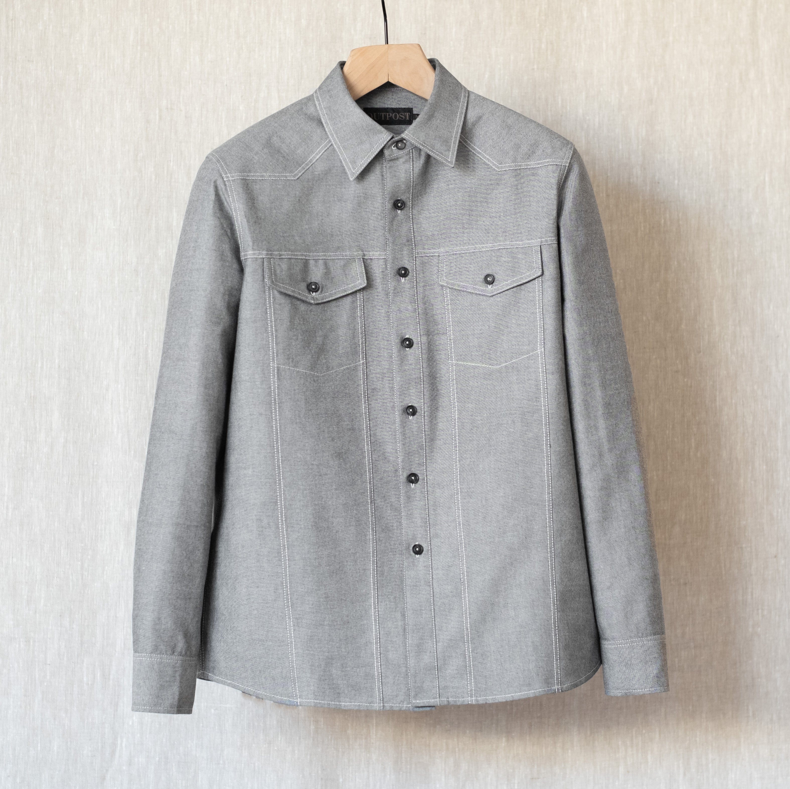 Rivington Shirt, Gray Oxford