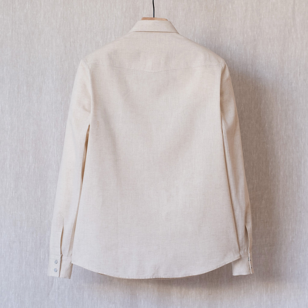 Rivington Shirt, Off-White Chambray