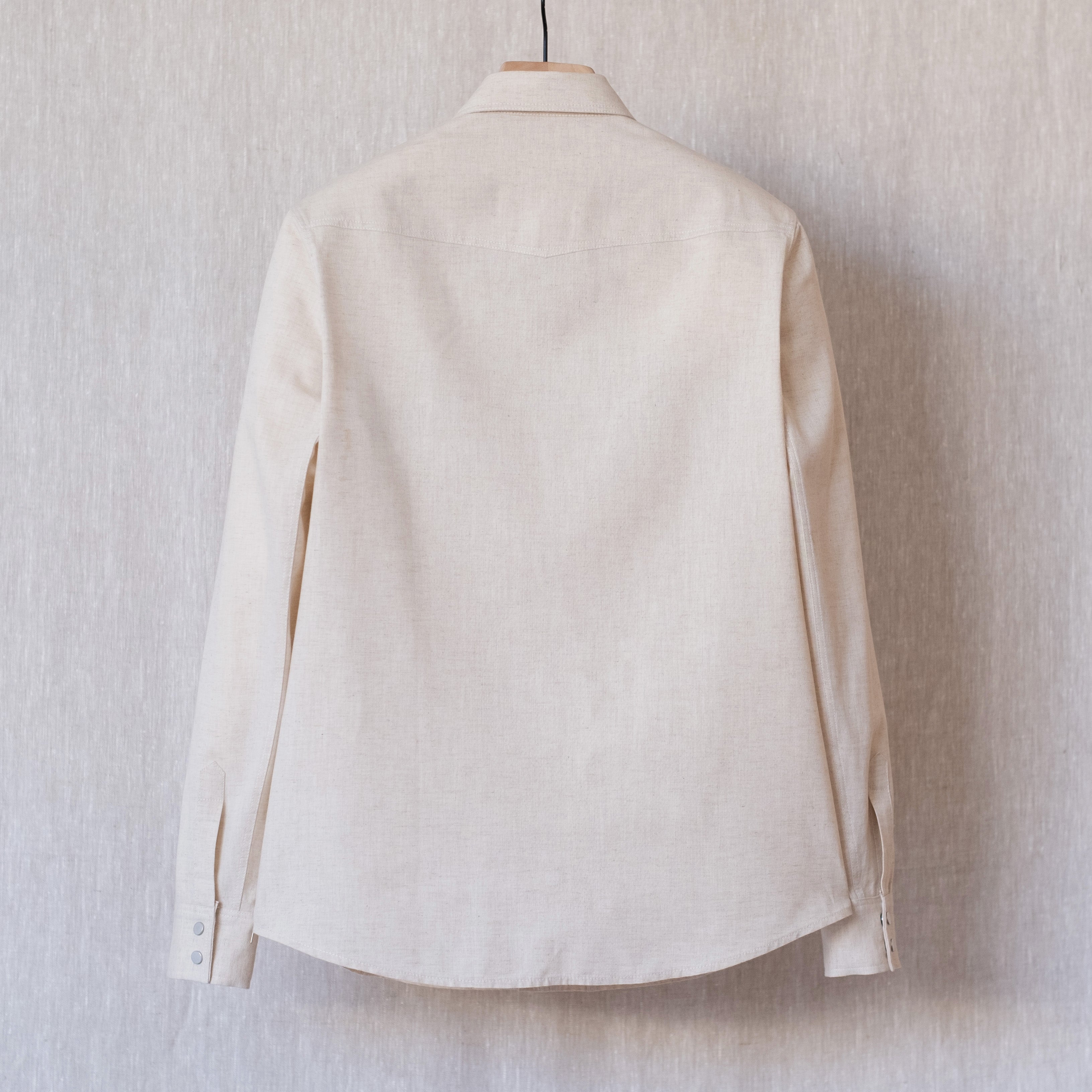 Rivington Shirt, Off-White Chambray