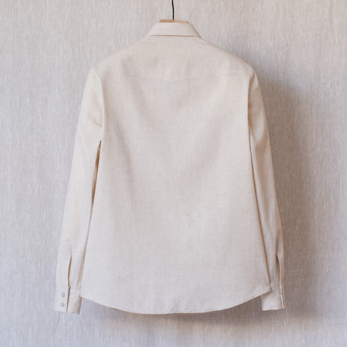 Rivington Shirt, Off-White Chambray